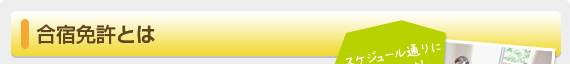 合宿免許とは